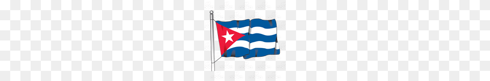 Abeka Clip Art Cuba Flag On A Pole Png