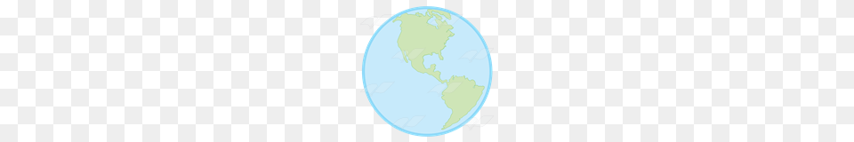 Abeka Clip Art Earth Showing North And South America, Astronomy, Globe, Outer Space, Planet Free Png