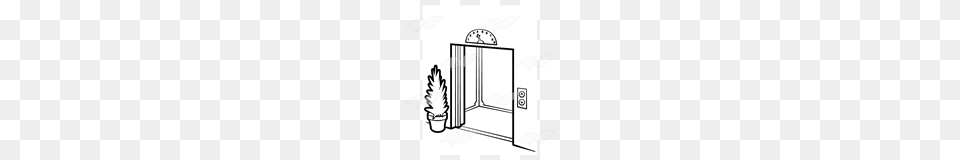 Abeka Clip Art Elevator With An Open Door, Indoors, Bathroom, Room, Shower Faucet Png Image