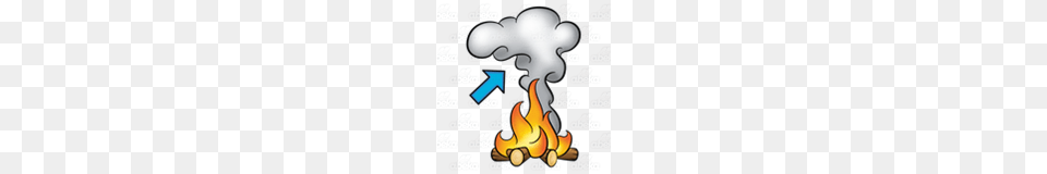 Abeka Clip Art Fire And Smoke With An Arrow Pointing To Smoke, Flame Png Image