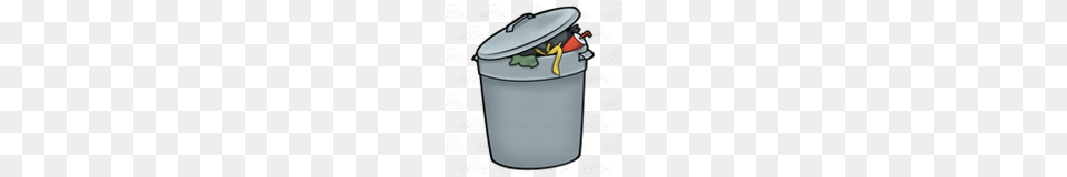 Abeka Clip Art Full Trash Can, Tin, Trash Can Png