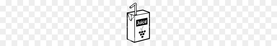 Abeka Clip Art Grape Juice Box With A Yellow Straw, Gas Pump, Machine, Pump Free Png