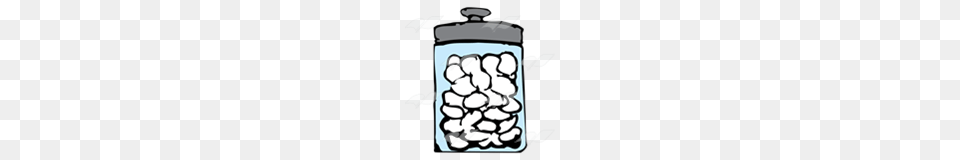 Abeka Clip Art Jar Of Cotton Balls With Lid, Tin, Can Free Png Download