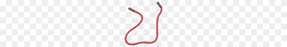 Abeka Clip Art Jump Rope Red With Black Handles, Brush, Device, Tool Free Png Download