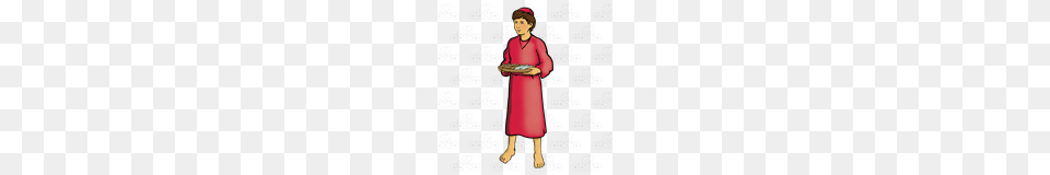Abeka Clip Art Lad Giving To Jesus Boy With Lunch, Clothing, Formal Wear, Dress, Fashion Png