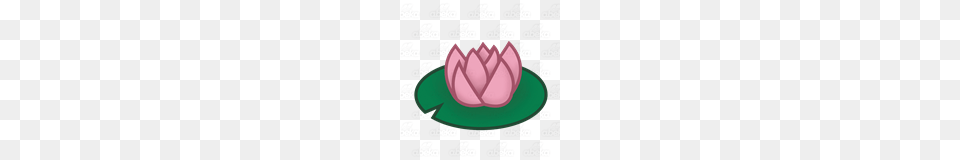 Abeka Clip Art Lily Pad With Pink Water Lily, Flower, Plant, Pond Lily Free Transparent Png