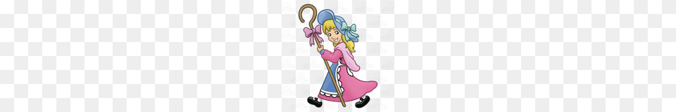 Abeka Clip Art Little Bo Peep, Book, Cleaning, Comics, Person Free Png Download