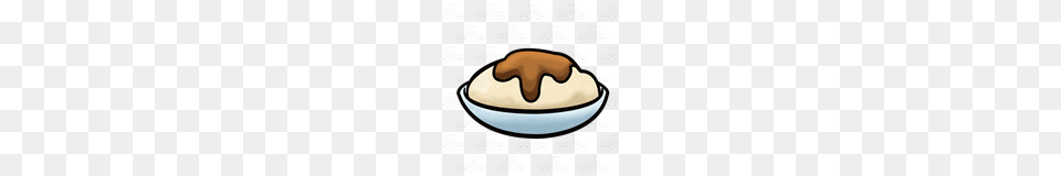 Abeka Clip Art Mashed Potatoes With Gravy, Food, Meal, Dish, Sweets Free Transparent Png
