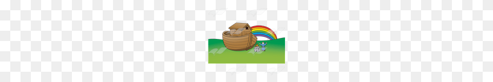 Abeka Clip Art Noahs Ark With Noah And An Altar, Basket Png Image