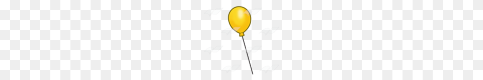 Abeka Clip Art One Yellow Balloon On A String Png