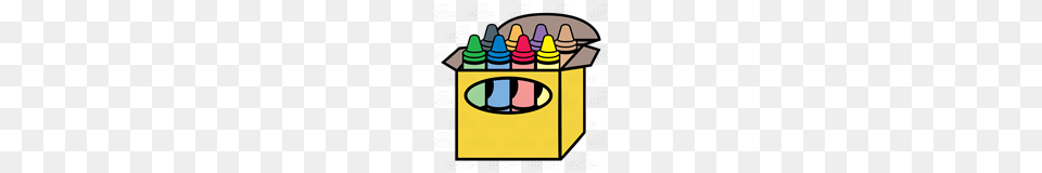 Abeka Clip Art Open Crayon Box With Eight Crayons Free Png