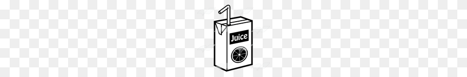 Abeka Clip Art Orange Juice Box With A Blue Straw, Gas Pump, Machine, Pump, Computer Hardware Png Image