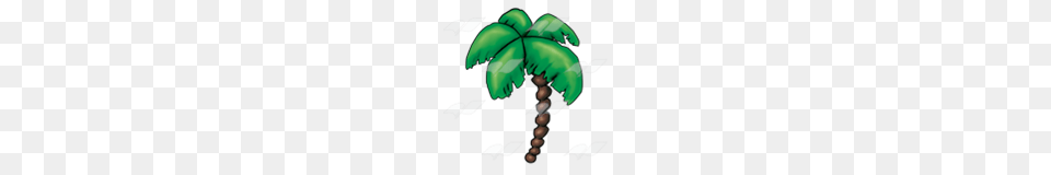 Abeka Clip Art Palm Tree With Curved Trunk, Palm Tree, Plant, Vegetation, Leaf Free Png