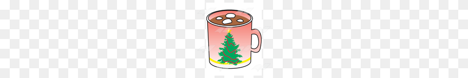 Abeka Clip Art Pink Christmas Mug With Hot Chocolate, Cup, Food, Ketchup, Beverage Png