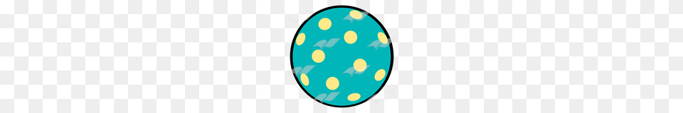 Abeka Clip Art Polka Dot Ball Blue And Yellow, Pattern, Disk Free Transparent Png