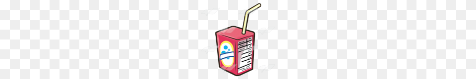 Abeka Clip Art Red Juice Box With A Yellow Straw, Weapon, Dynamite, Beverage Png Image