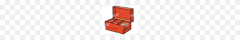 Abeka Clip Art Red Tackle Box, Treasure, Mailbox, Furniture, Cabinet Png Image