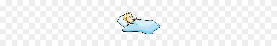 Abeka Clip Art Sleeping Baby With A Blue Blanket, Leisure Activities, Person, Sport, Swimming Free Png Download