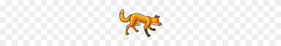 Abeka Clip Art Sniffing Fox, Animal, Mammal, Wildlife, Canine Free Png
