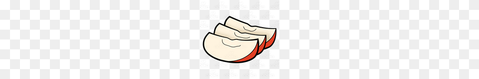 Abeka Clip Art Three Apple Slices, Weapon, Sliced, Knife, Cooking Png