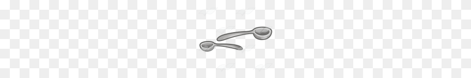 Abeka Clip Art Two Measuring Spoons, Cutlery, Spoon, Fork, Appliance Png Image