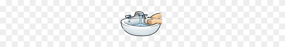 Abeka Clip Art Washing Hands With Soap In Sink, Person, Tub, Hot Tub, Bathing Free Transparent Png