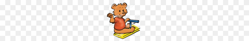 Abeka Clip Art Waving Bear On Teeter Totter, Baby, Person Free Transparent Png
