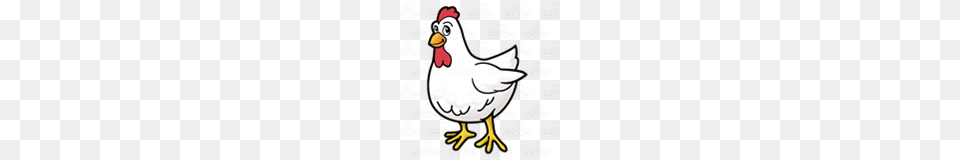 Abeka Clip Art White Chicken With Yellow Feet, Animal, Bird, Fowl, Hen Free Png
