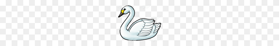 Abeka Clip Art White Swan, Animal, Bird, Waterfowl Png Image