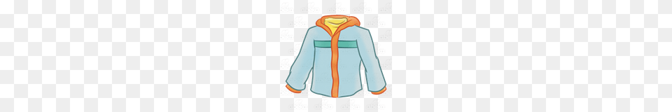 Abeka Clip Art Winter Coat Orange And Blue, Clothing, Jacket, Hood, Long Sleeve Free Transparent Png