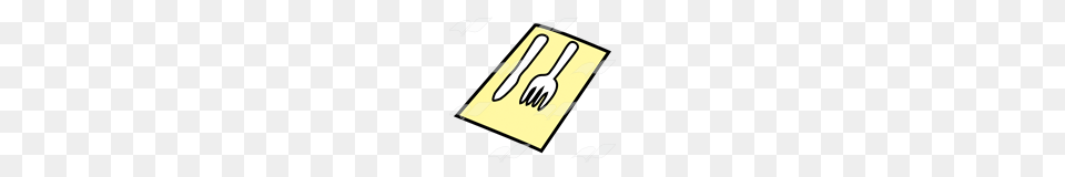 Abeka Clip Art Yellow Napkin With Fork And Knife, Cutlery, Spoon, Ammunition, Grenade Png