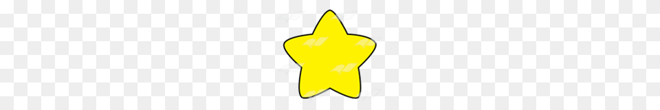Abeka Clip Art Yellow Star Rounded, Star Symbol, Symbol, Animal, Fish Png Image