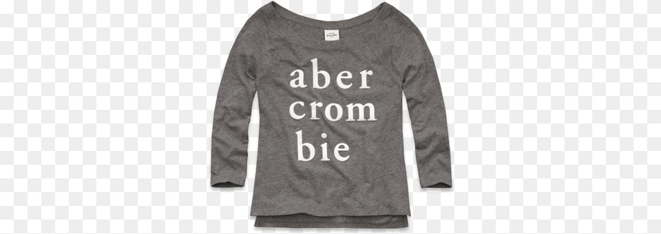 Abercrombie Gray Shirt Image Coat, Clothing, Long Sleeve, Sleeve, T-shirt Png