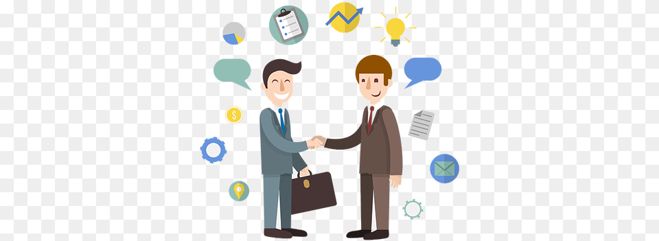 Abertura De Empresa Maior Business Handshake Cartoon, Person, Boy, Child, Male Free Png