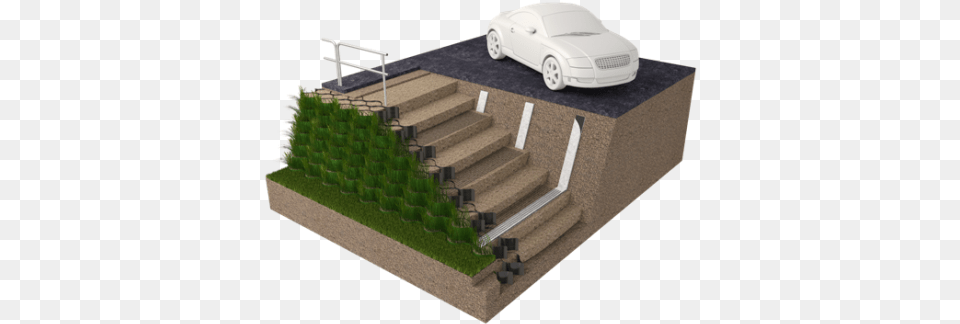 Abg Webwall Geocell For Steep Faced Green Walls And Fix A Steep Retaining Wall, Architecture, Building, Housing, House Free Png Download