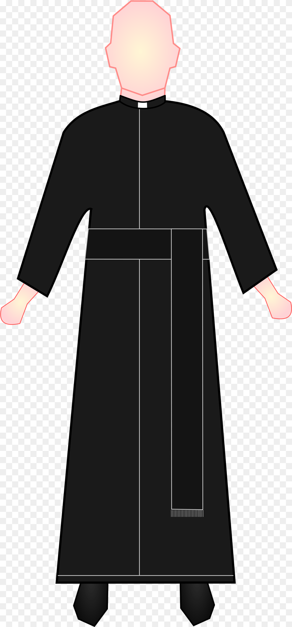 Abito Priest Clipart Download Cassock Clipart, People, Person, Fashion, Cross Png