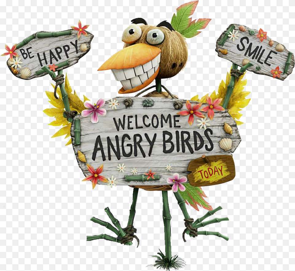 Abmovie Spining Billy Bird Island Angry Birds Movie, Plant, Scarecrow, Text Free Png Download