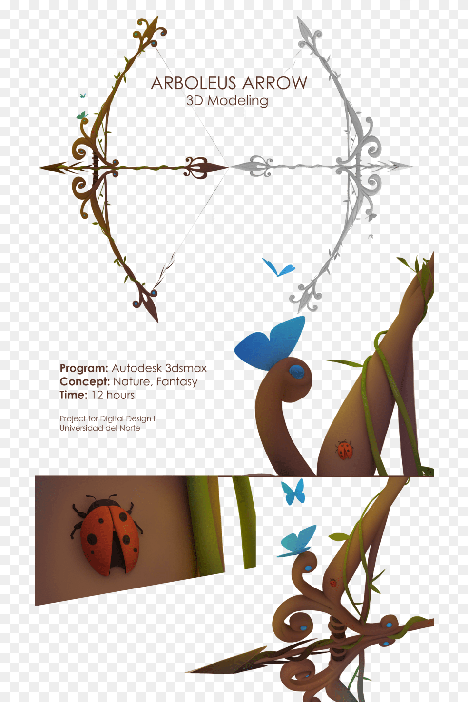 Aboleus Arrow 3d Modeling Domestika Cartoon, Animal, Insect, Invertebrate, Weapon Png