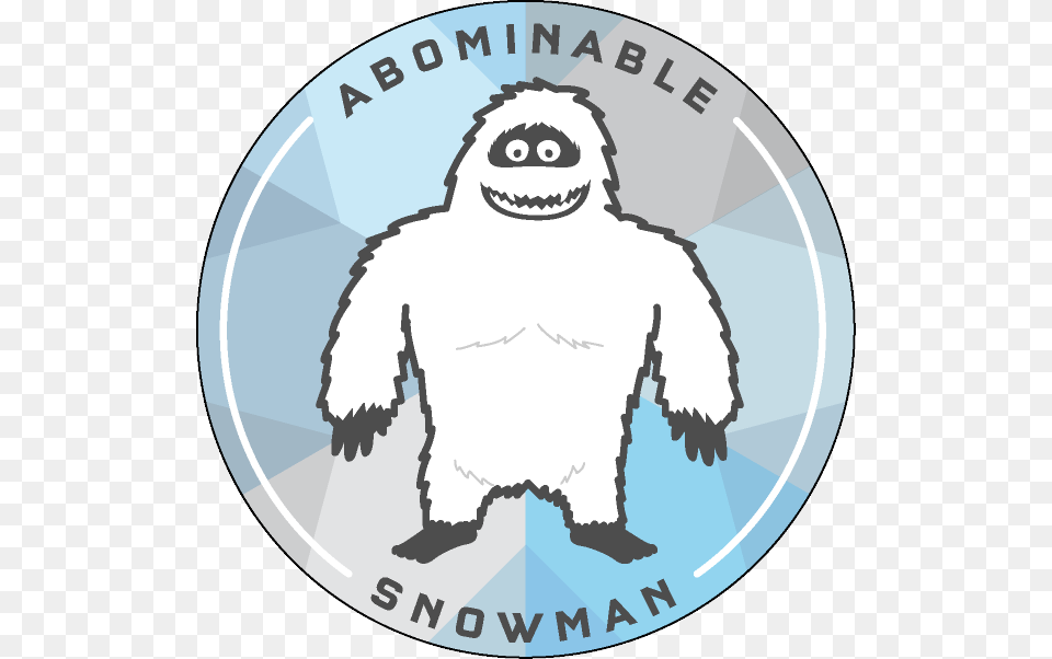Abominable Snowman Badge Cartoon, Person, Animal, Face, Head Free Png Download