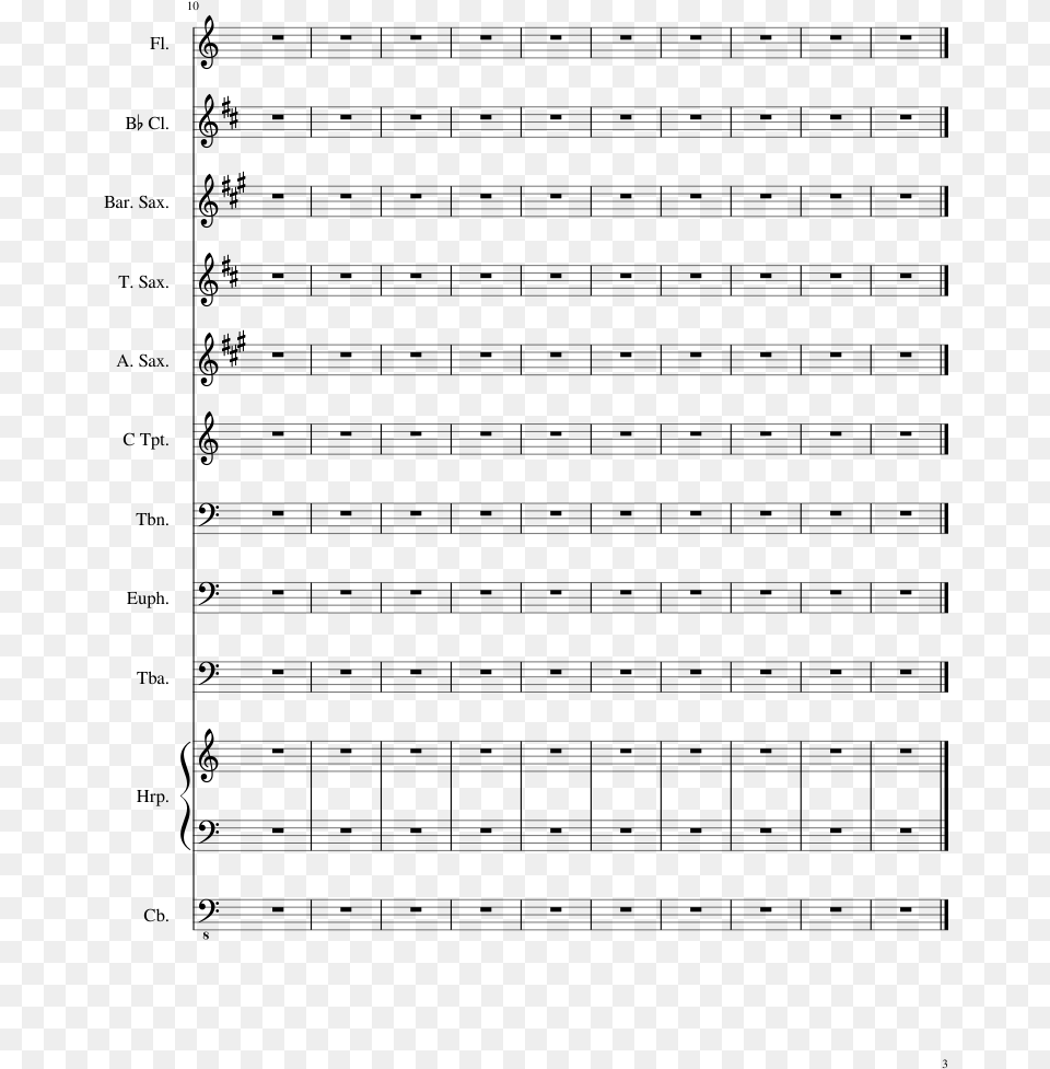 Abominable Snowman Chase Sheet Music Composed By Aurora Music, Gray Free Png Download