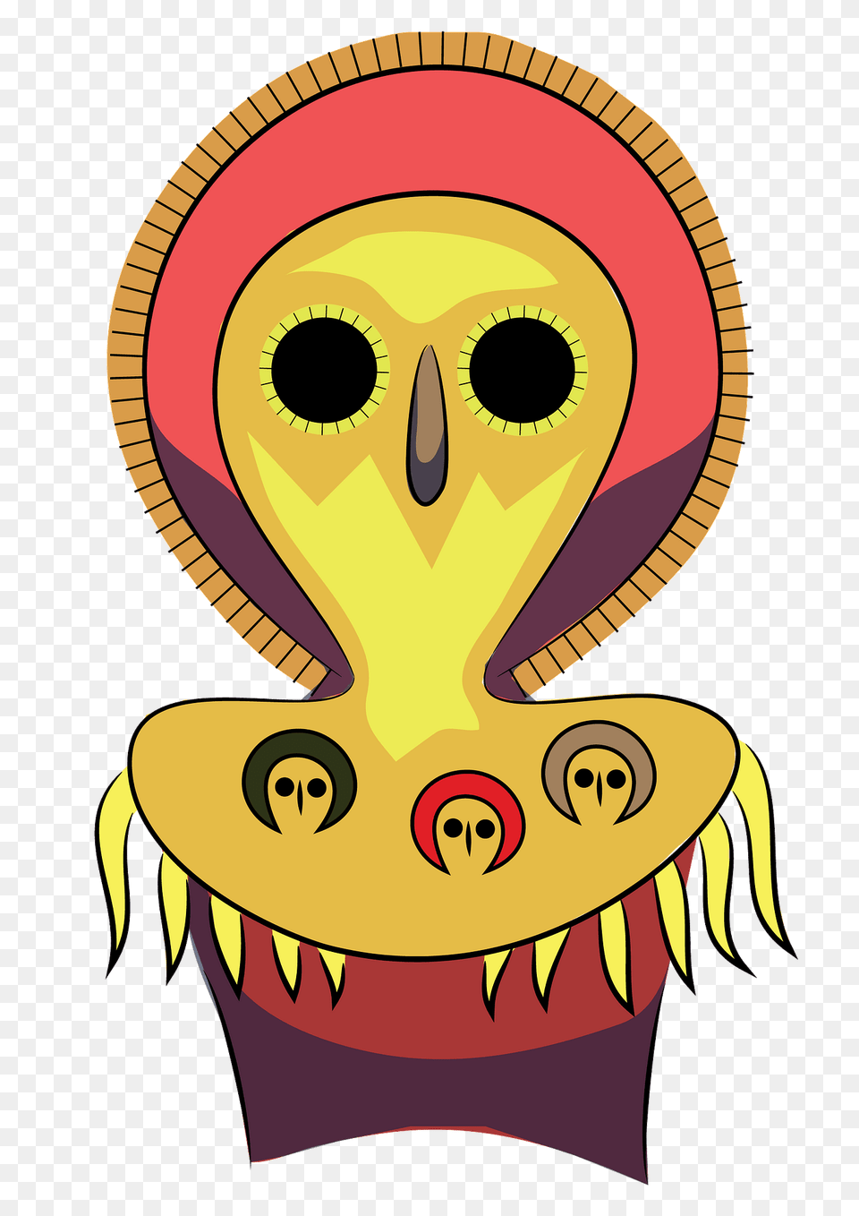 Aboriginal Art Owl Clipart, Alien, Face, Head, Person Png