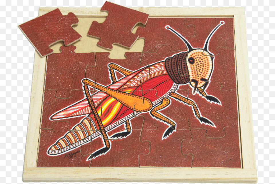 Aboriginal Grasshopper Square Puzzle Grasshopper, Animal, Insect, Invertebrate Free Transparent Png