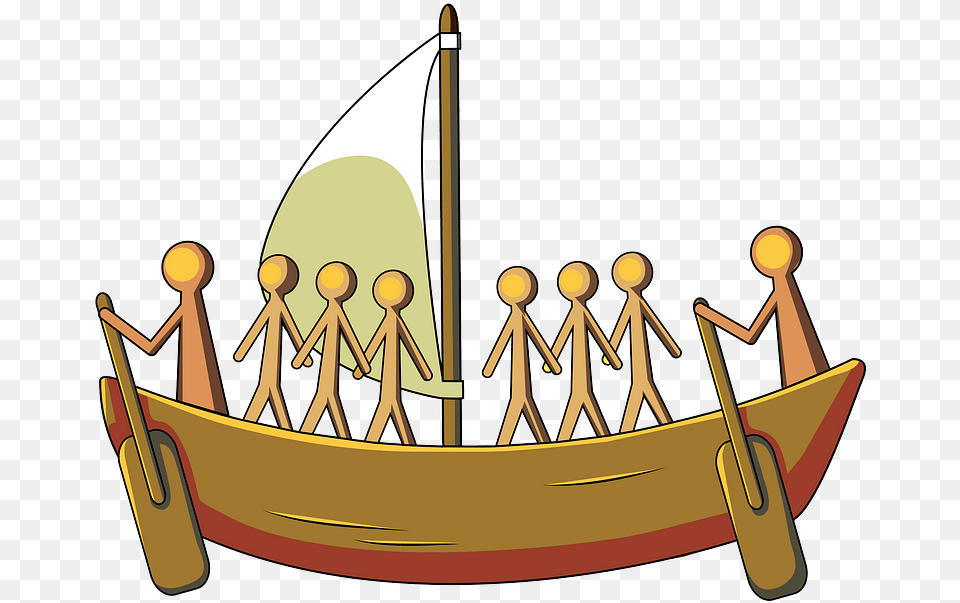 Aboriginal Painting Of The Sailing Boat Clipart, Sailboat, Transportation, Vehicle, Watercraft Free Png Download