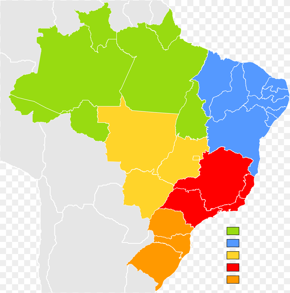 About 80 Percent Of All Brazilians Live Within Two, Chart, Map, Plot, Atlas Free Png Download