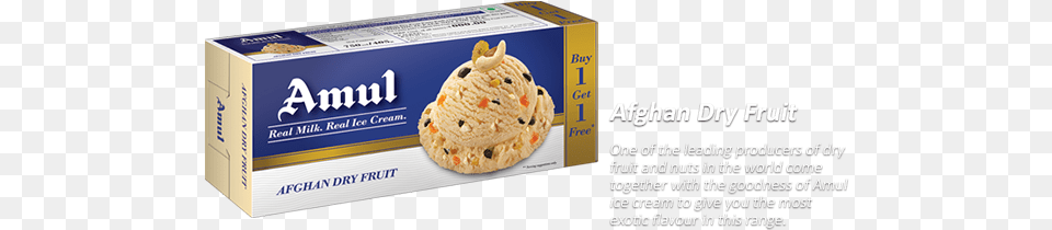 About Amul Ice Cream Amul Afghan Dry Fruit, Food, Sweets, Cookie, Bread Png