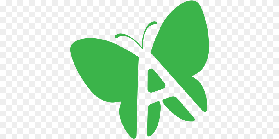 About Awareity Butterfly Logo Tilt Green Net Winged Insects, Leaf, Plant Free Png Download
