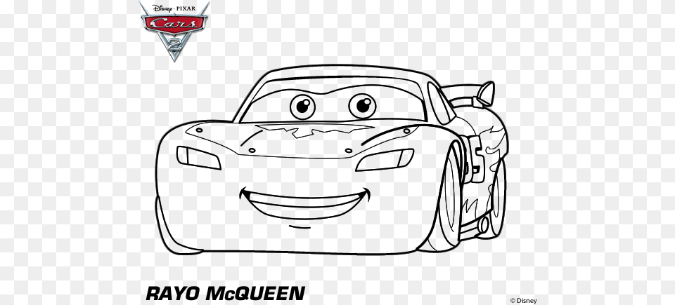 About Cars 2 Coloring Pages Lightning Mcqueen 555 Dibujos Para Colorear De Rayo Mcqueen Y Mate, Logo, Symbol Free Png
