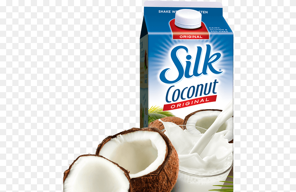 About Coconut Beverages Silk Fortified Soy Milk, Food, Fruit, Plant, Produce Free Png Download