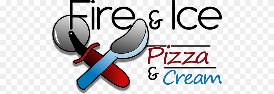 About Fire Ice Pizzeria Creamery, Cutlery, Spoon, Smoke Pipe Free Png Download