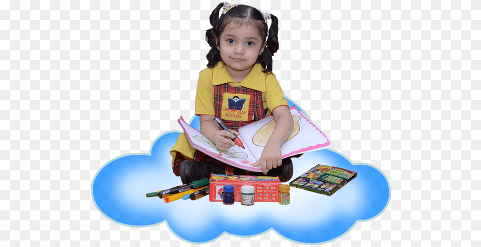 About Growway School Play Way School Kids, Reading, Photography, Person, Portrait Free Png Download